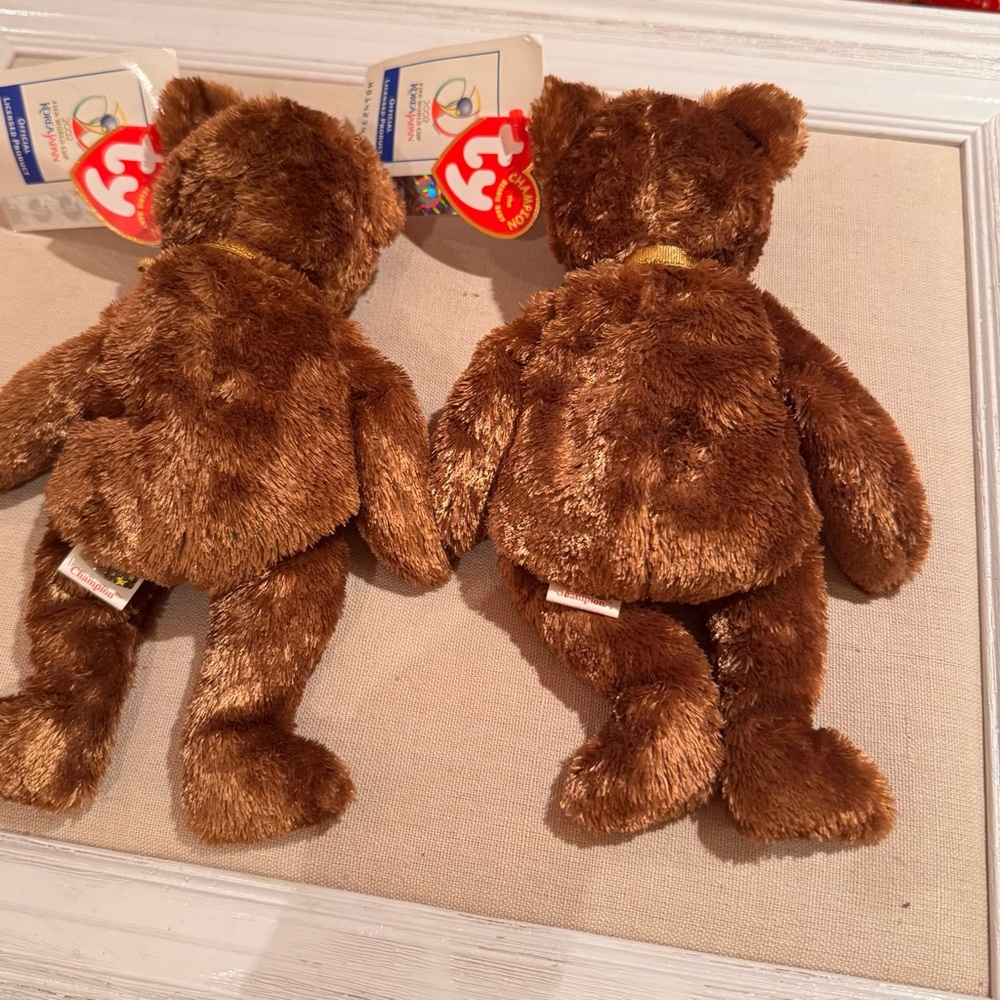 Ty USA & Portugal CHAMPION BEANIE BABY Bears FIFA World Cup Soccer 2002, NWT - Picture 10 of 12